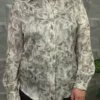 شومیز دکمه مخفی جولیا سبز